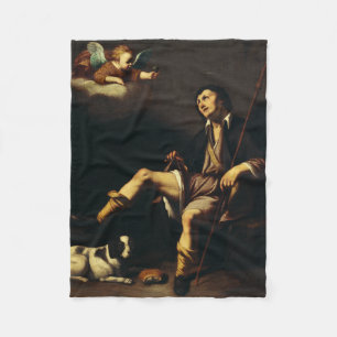 Sankt Roch och ängeln av Guy François Fleecefilt