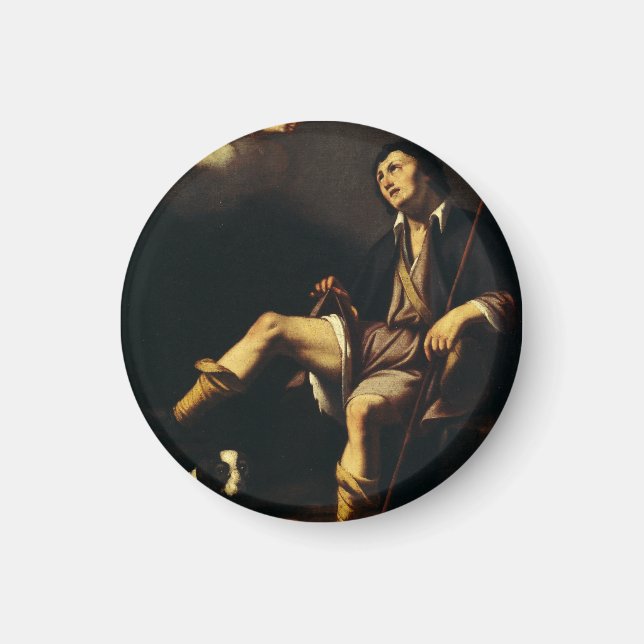 Sankt Roch och ängeln av Guy François Magnet (Framsidan)