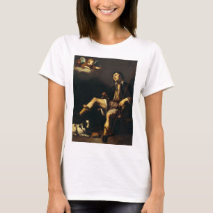 Sankt Roch och ängeln av Guy François T Shirt