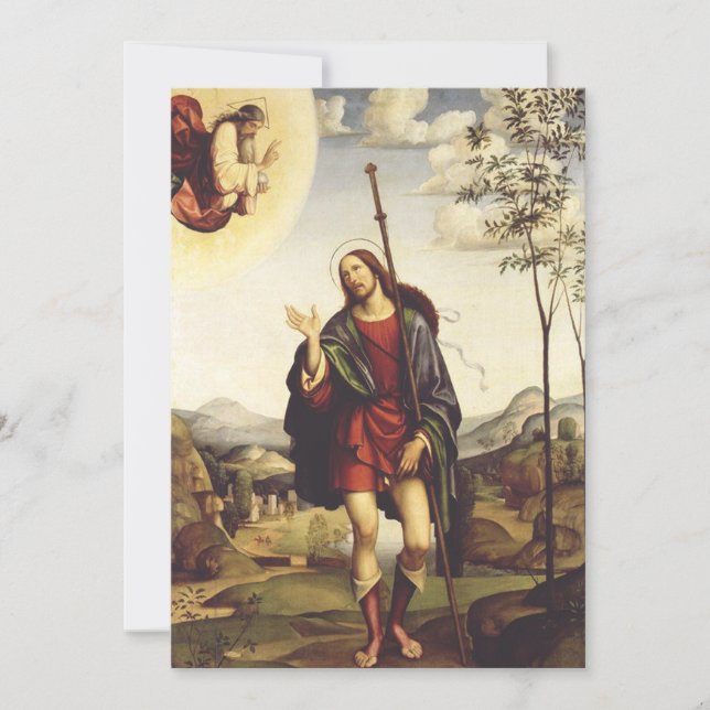 Sankt Rochus av Francesco Francia  Inbjudningar (Framsida)