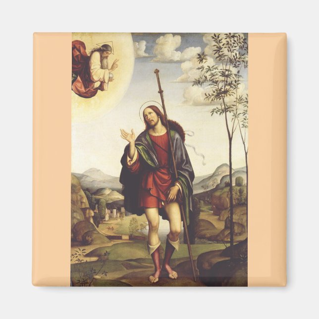 Sankt Rochus av Francesco Francia  Magnet (Framsidan)
