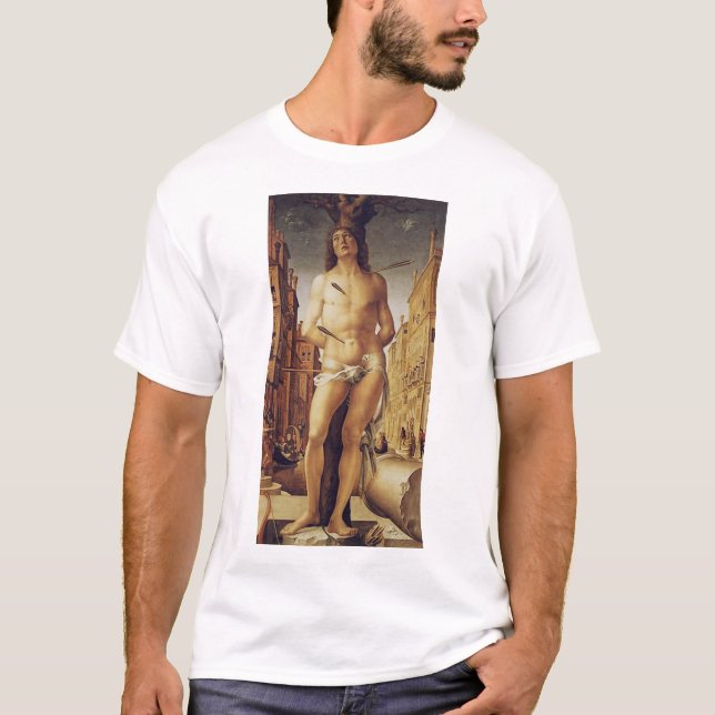 Sankt Sebastian av Liberale Da Verona T Shirt (Framsida)