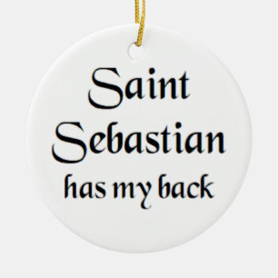 sankt Sebastian Julgransprydnad Keramik