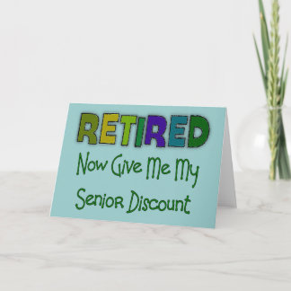 Sänkt SENIOR-DISCOUNT Kort