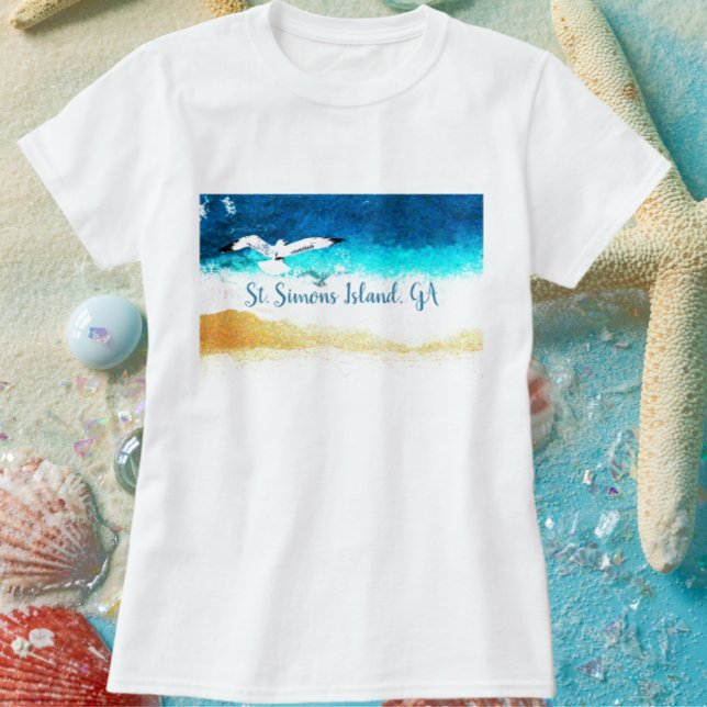 Sankt Simons Island GA-skjorta T Shirt (Skapare uppladdad)
