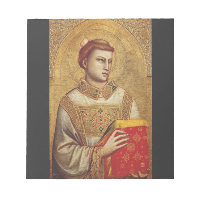 Sankt Stefan av Giotto Anteckningsblock (Framsida)