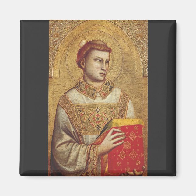 Sankt Stefan av Giotto Finkonst Reproduktion Magnet (Framsidan)