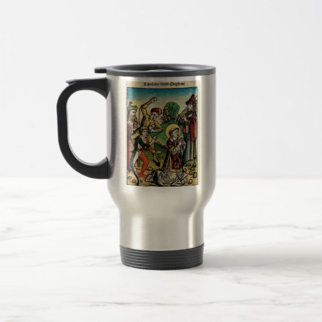 Sankt Stefan den förstmartyrens fikonografikonogra Resemugg (Vänster)