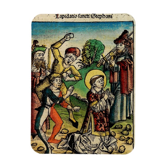 Sankt Stefan Protomartyren Fin konst ikonografi Magnet (Vertikal)