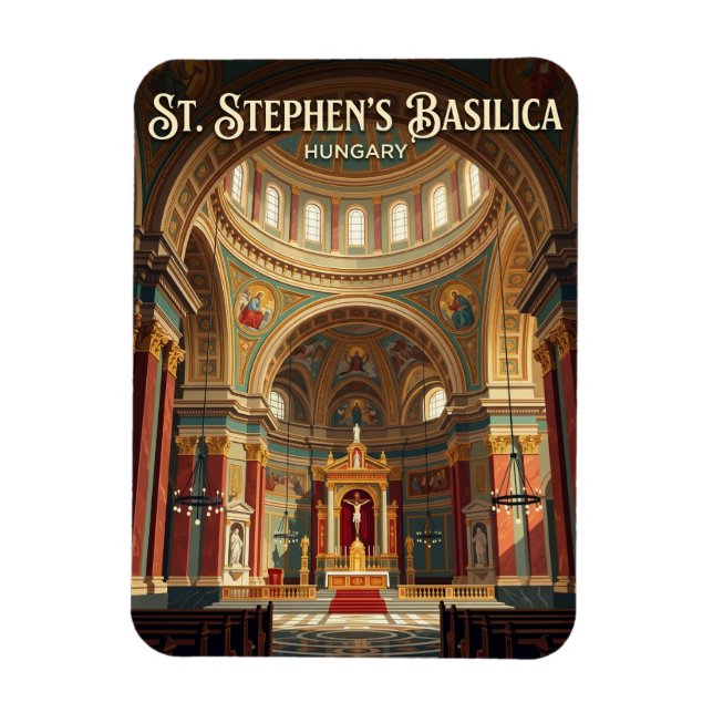 Sankt Stefansbasilikan Ungern Magnet (Vertikal)