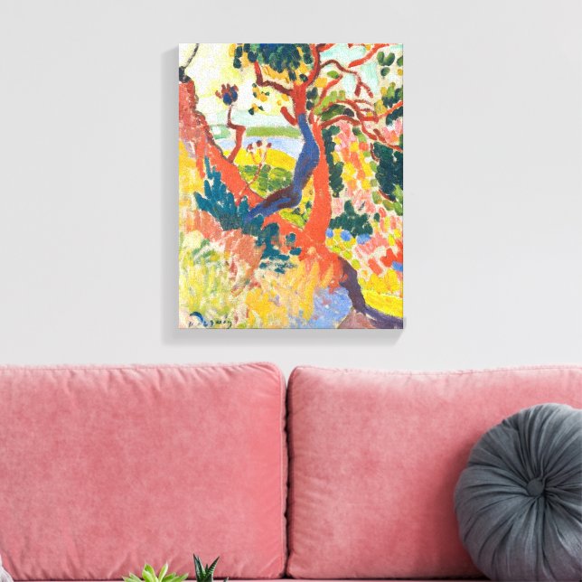 Sänkt stig, L'Estaque | Andre Derain | Canvastryck (Insitu (Vardagsrum))
