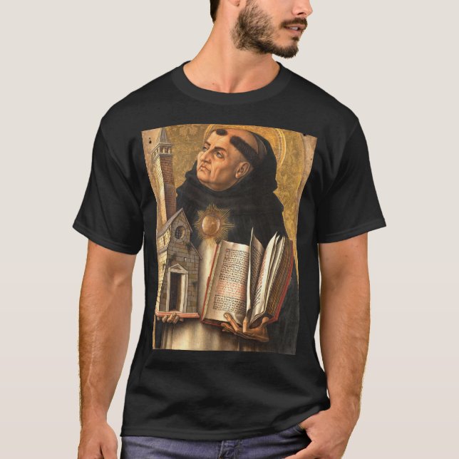 Sankt Thomas Aquinas T Shirt (Framsida)