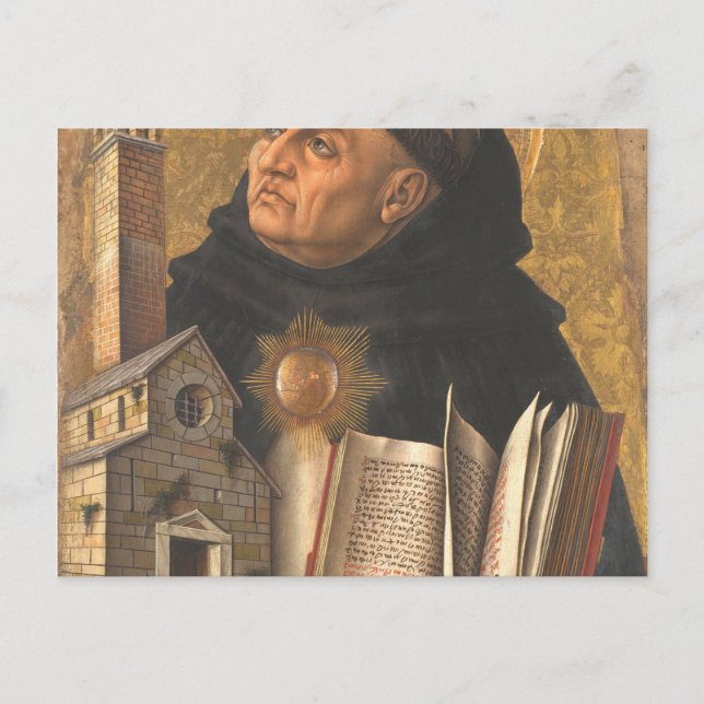 Sankt Thomas Aquinas Vykort (Framsida)