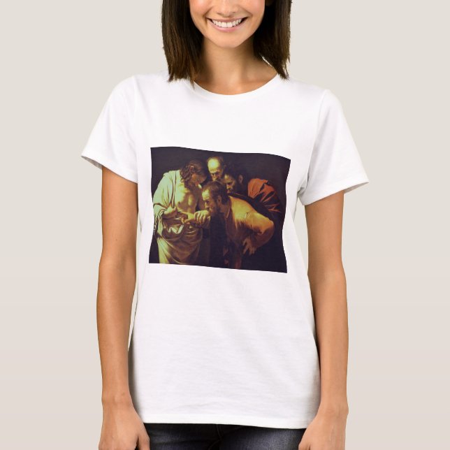 Sankt Thomas ökade värde av Caravaggio T Shirt (Framsida)
