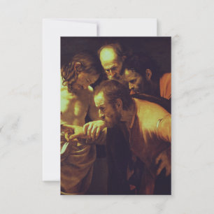 Sankt Thomas ökade värde av Caravaggio Tack Kort
