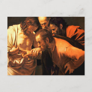 Sankt Thomas ökade värde av Caravaggio Vykort