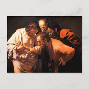 Sankt Thomas ökade värde av Caravaggio Vykort