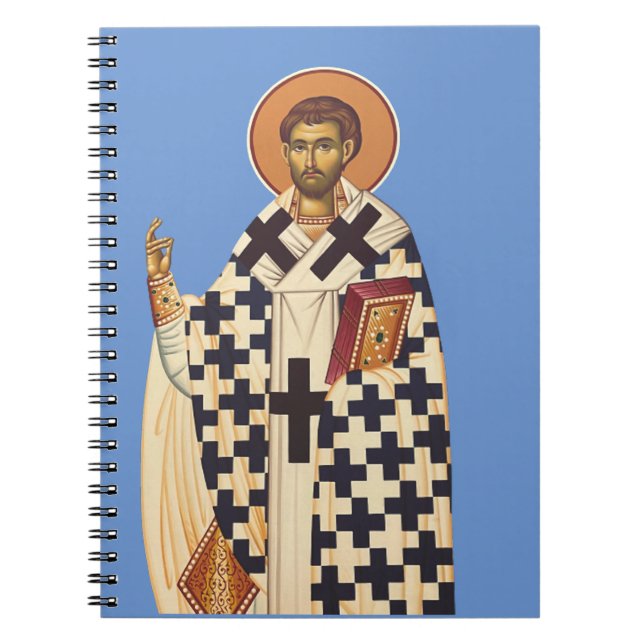 Sankt Timoteus av Efesus Traditionell ortodox kons Anteckningsbok (Framsidan)