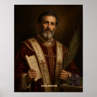 Sankt Valentin konsttryck Poster