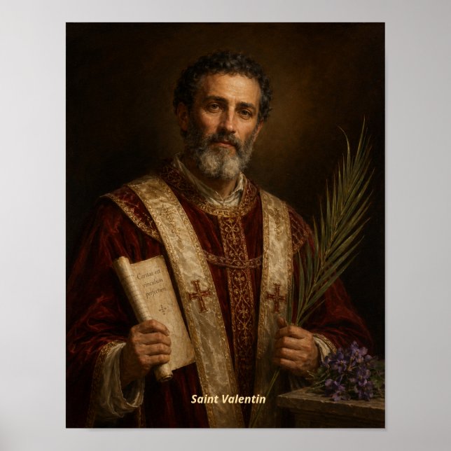 Sankt Valentin konsttryck Poster (Framsidan)
