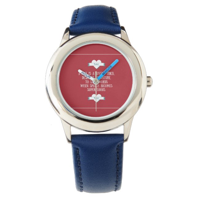 Sankt Valentindagen-dedicering av kärlek Armbandsur (Framsida)