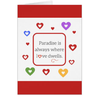 Sankt Valentindagen-dedicering av kärlek Hälsningskort