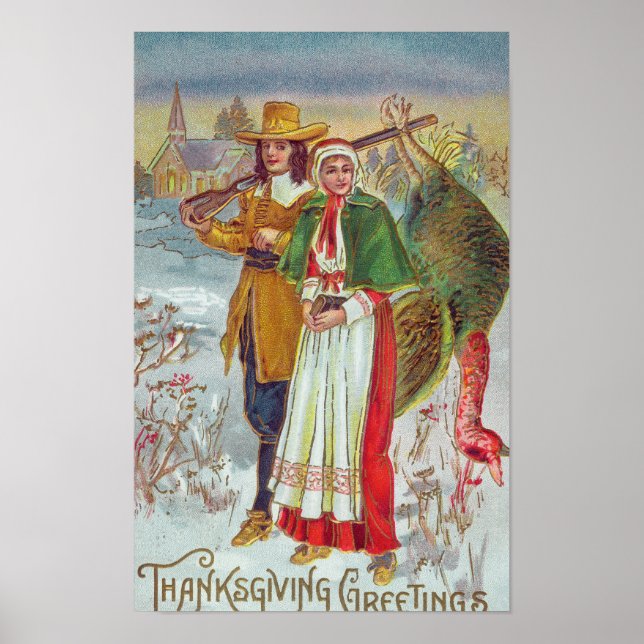 Sankt Valentinsdag Vintage Poster (Framsidan)