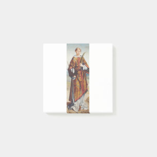 Sankt Vincent av Zaragoza Martyren Finkonst Post-it Block