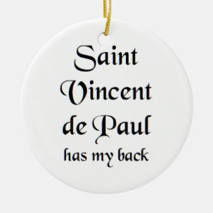 sankt vincent de paul julgransprydnad keramik