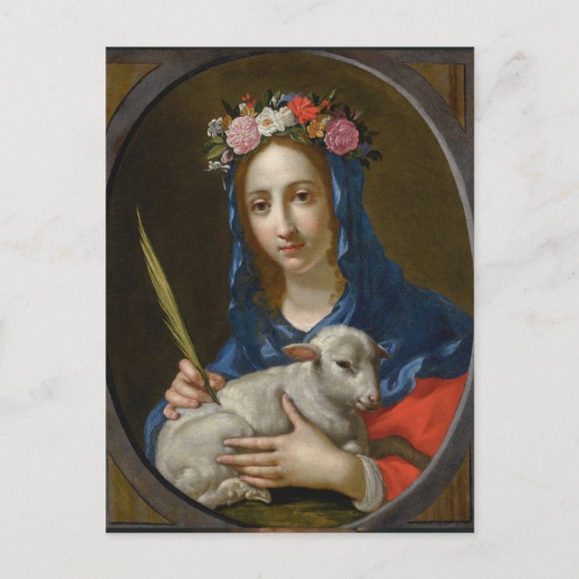 Sankta Agata (av Cesare Dandini) vykort (Framsida)