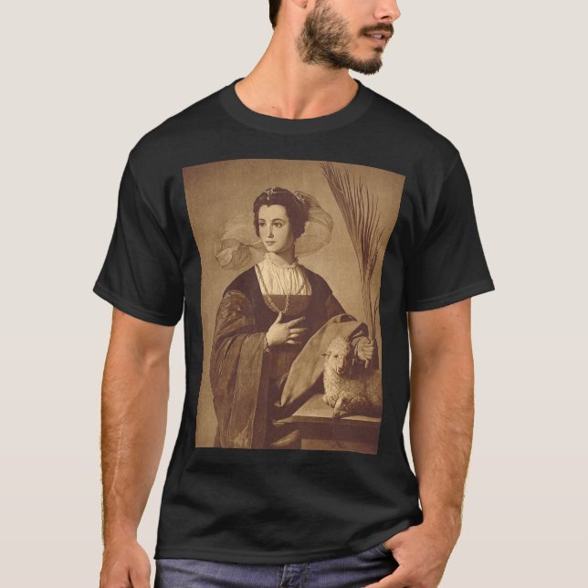 Sankta Agnes av Alonso Cano T Shirt (Framsida)