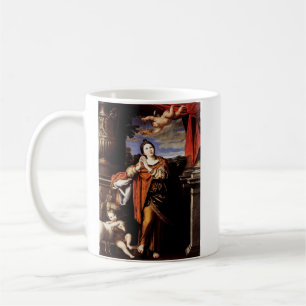 Sankta Agnes av Domenico Zampieri Kaffemugg