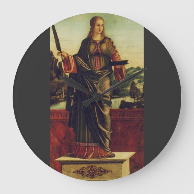 Sankta Anastasia av Rom Premium Art Stor Klocka (Framsida)