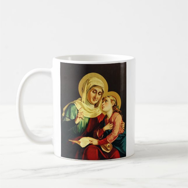 Sankta Anna och Jungfru Maria Kaffemugg (Vänster)