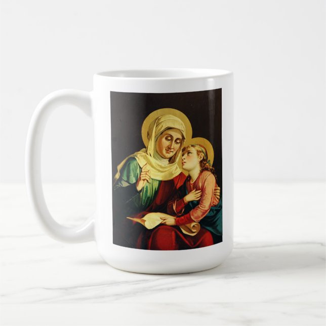 Sankta Anna och Jungfru Maria Kaffemugg (Vänster)