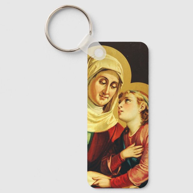 Sankta Anna och Jungfru Maria Nyckelring (Framsida)