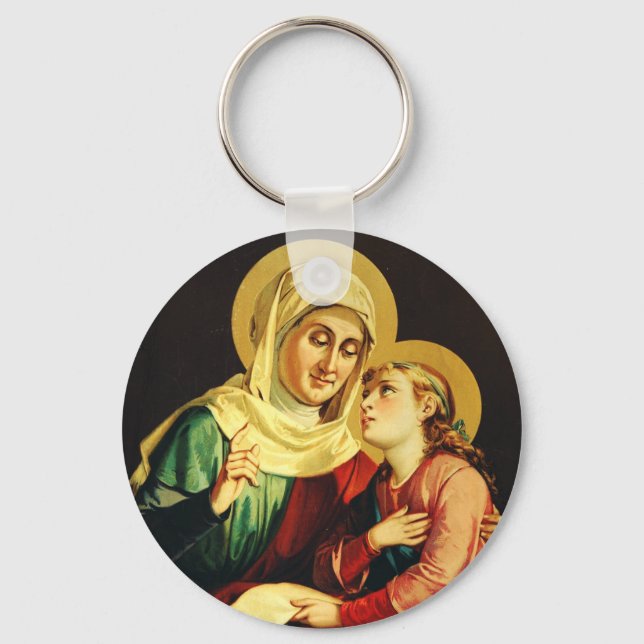 Sankta Anna och Jungfru Maria Nyckelring (Framsida)