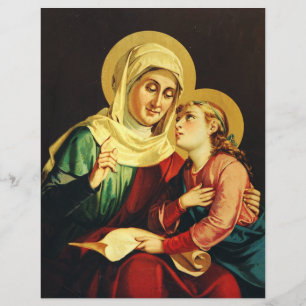 Sankta Anna och Jungfru Maria Reklamblad