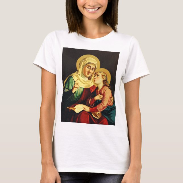 Sankta Anna och Jungfru Maria T Shirt (Framsida)