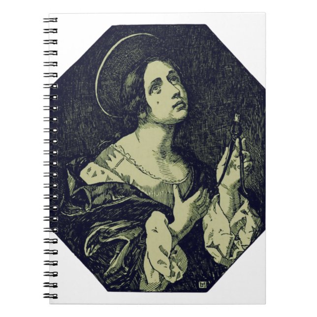 Sankta Apollonia jungfru och martyr Anteckningsbok (Framsidan)