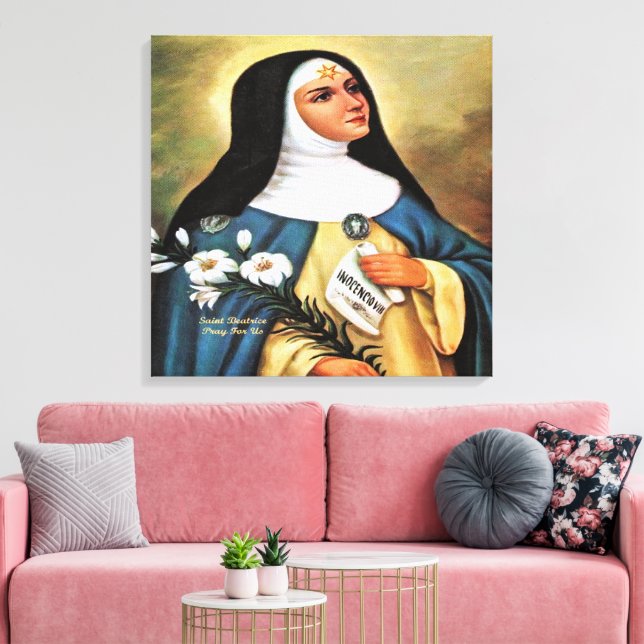 Sankta Beatrix av Silva Canvastryck (Insitu (Vardagsrum))