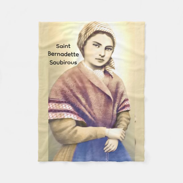 Sankta Bernadette Soubirous Fleecefilt (Framsidan)