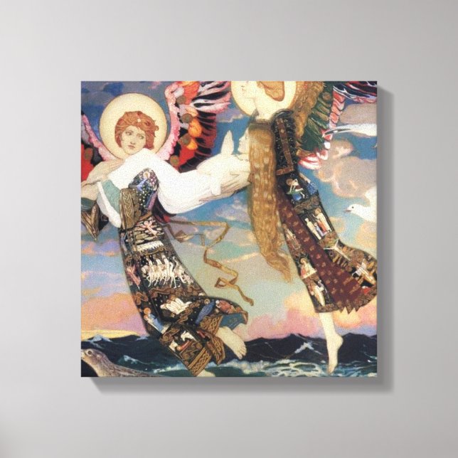 “Sankta Brida” Ängelkonst av John Duncan Canvastryck (Framsida)