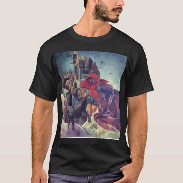 Sankta Cecilia (Osynligt piano) Max Ernst T Shirt (Framsida)