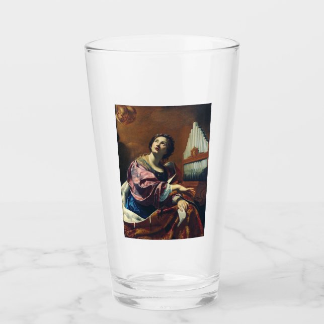 Sankta Cecilia Premium "Himmlisk konsert" Konsttry Glaskopp (Framsida)