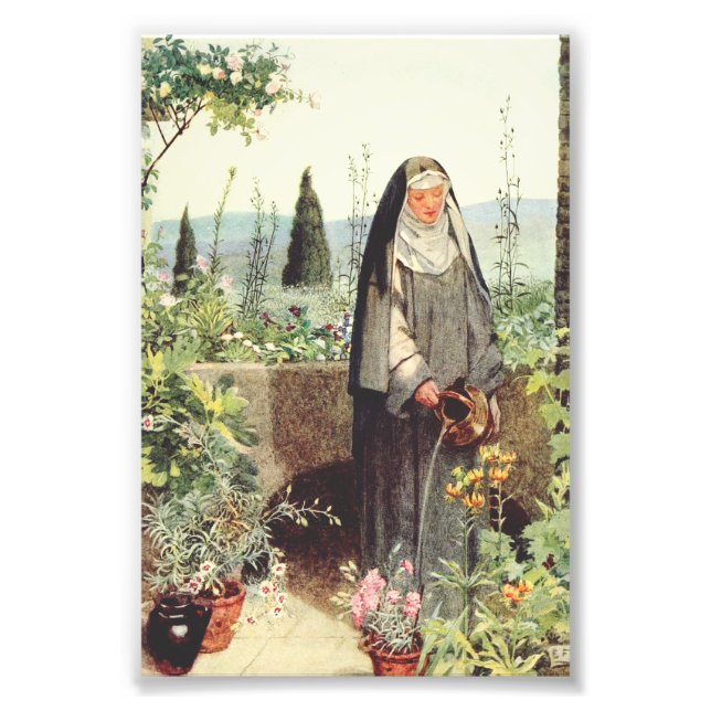 Sankta Clara av Assisi: Televisions helgonbeskydda Fototryck (Framsidan)