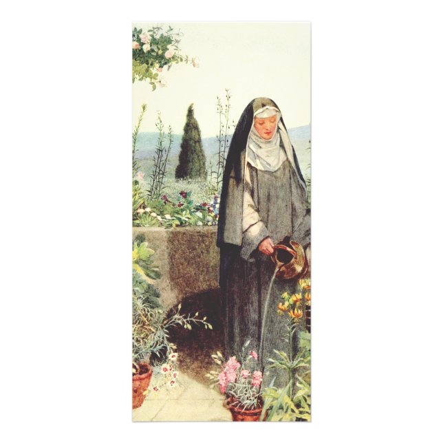 Sankta Clara av Assisi: Televisions helgonbeskydda Reklamkort (Framsidan)
