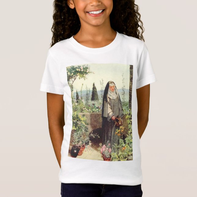 Sankta Clara av Assisi: Televisions helgonbeskydda T Shirt (Framsida)