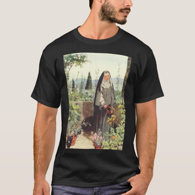 Sankta Clara av Assisi: Televisions helgonbeskydda T Shirt (Framsida)