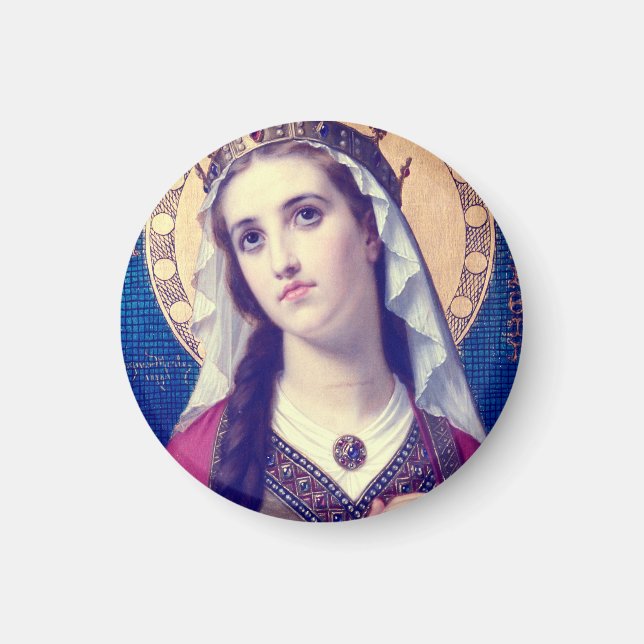 Sankta Elisabet av Ungern Premium Romantisk Stil Magnet (Framsidan)